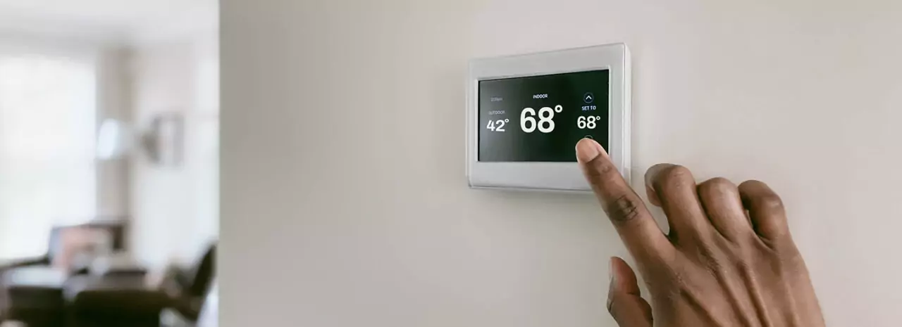 Finger Adjusting Smart Thermostat