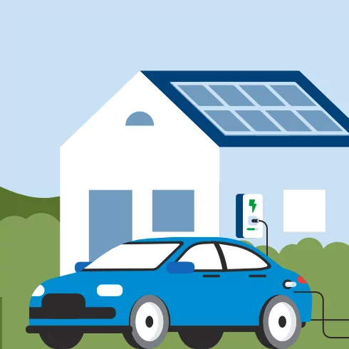 EV & Charging Station with Solar